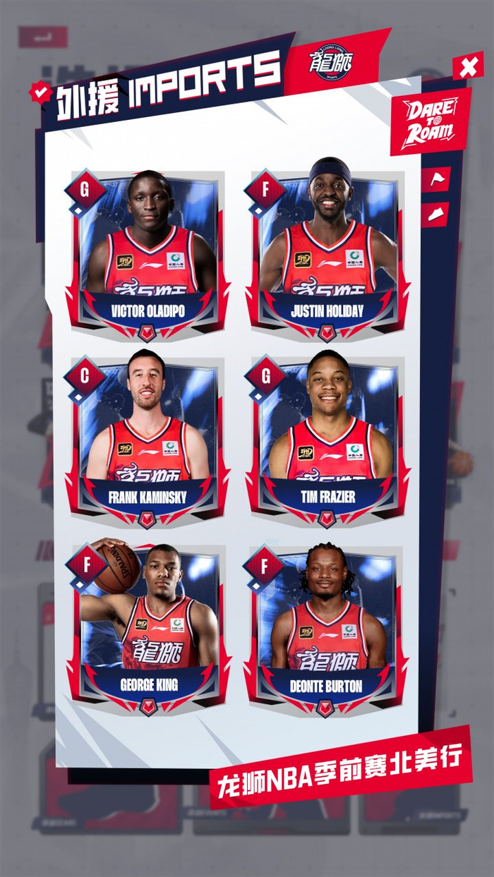 广州龙狮NBA季前赛外援大揭秘，真能打还是花瓶？