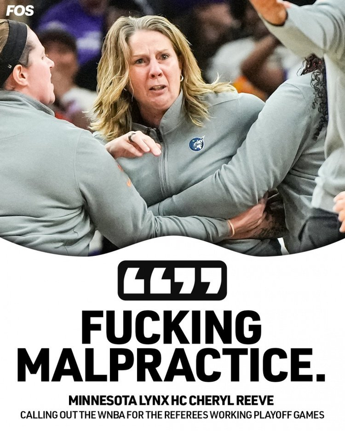 明尼苏达山猫主帅因季后赛口无遮拦被罰1.5万美元，创WNBA罚款新高
