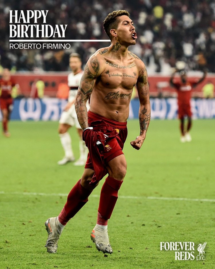 菲尔米诺34岁生日，利物浦官方简短庆生引热议