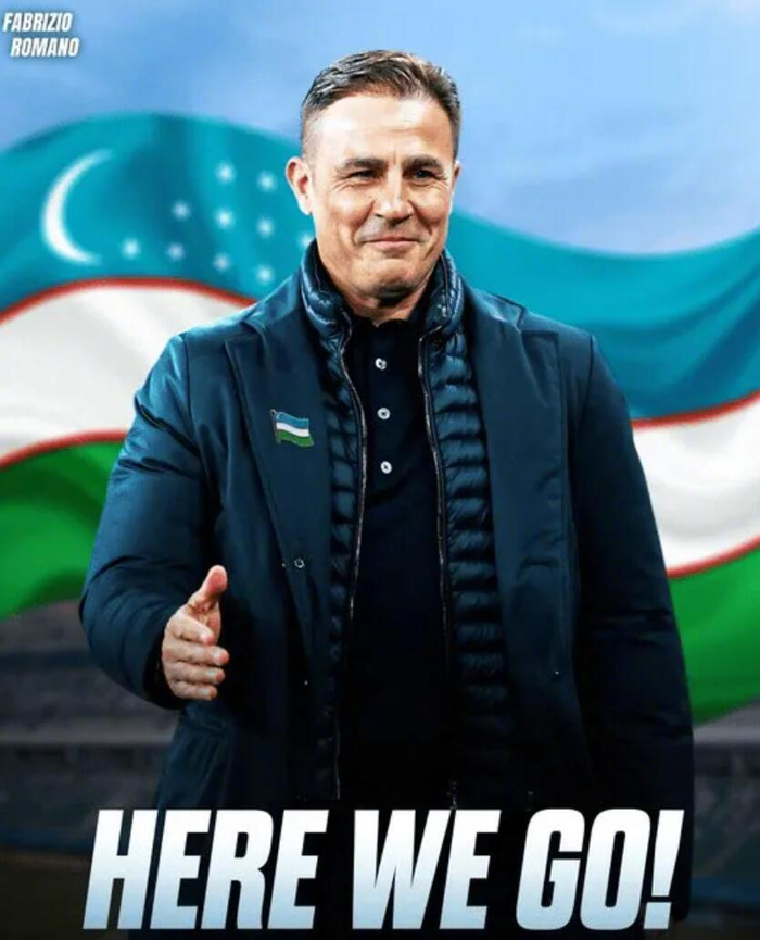 卡纳瓦罗确认执教乌兹别克斯坦，目标直指2026年世界杯