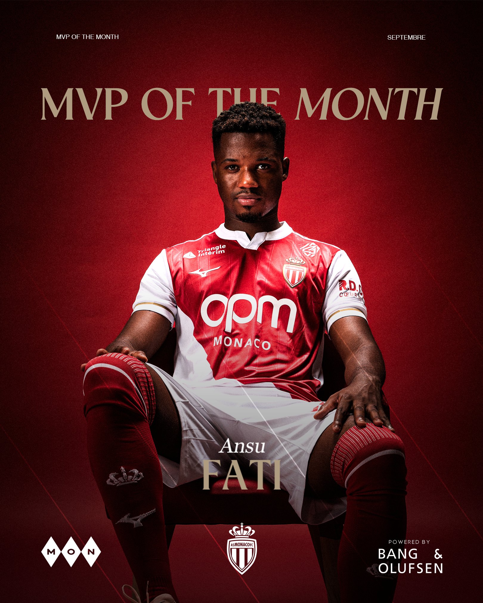 法蒂9月火力全开 当选摩纳哥最佳球员真不是盖的