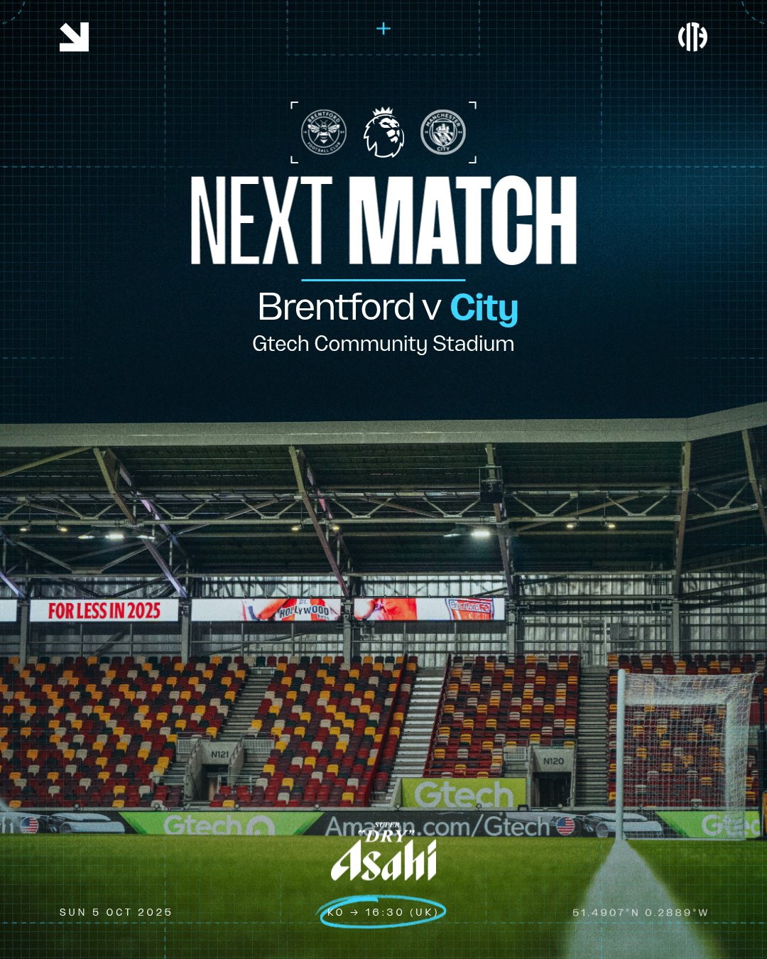 布伦特福德与曼城再度交锋，英超第7轮硬碰硬