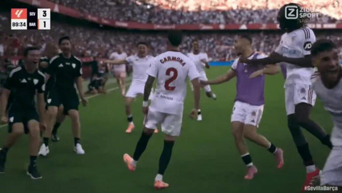 塞维利亚主场狂胜巴萨，豪取首个大胜记忆