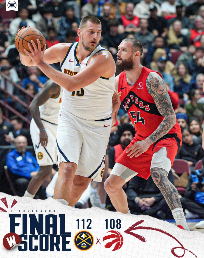 布劳恩状态爆棚,掘金险胜猛龙季前赛首胜