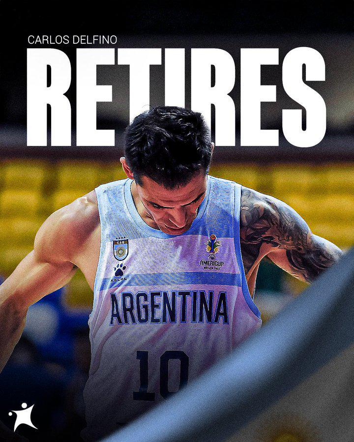 阿根廷篮球黄金一代的谢幕：德尔菲诺正式退役