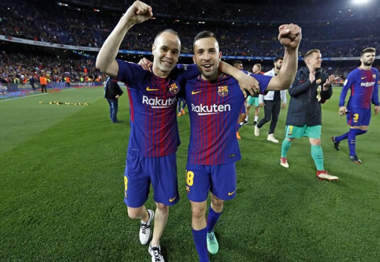 阿尔巴官宣赛季末退役 伊涅斯塔送上真挚祝福