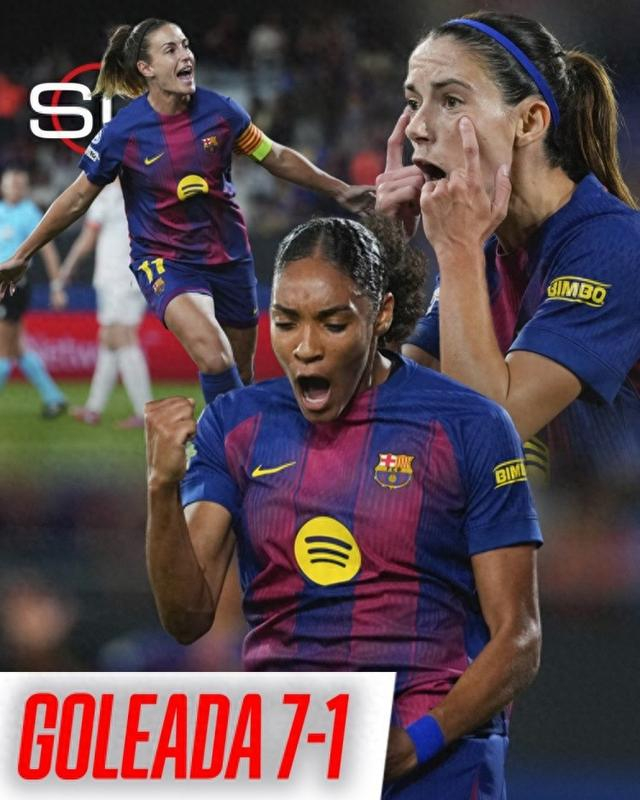 巴萨女足欧冠狂扫拜仁 七比一碾压对手彰显统治力