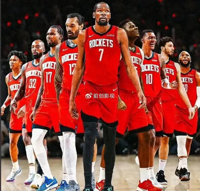 杜兰特加盟火箭，新赛季首发阵容焕然一新冲击总冠军