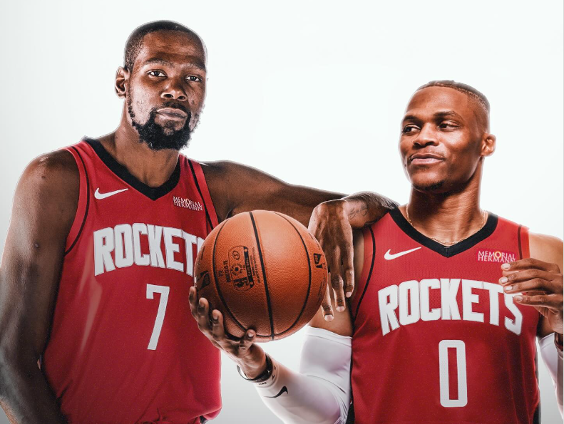 杜兰特谈威斯布鲁克留队与火箭重聚可能性：毒打天下未必能拼回老账