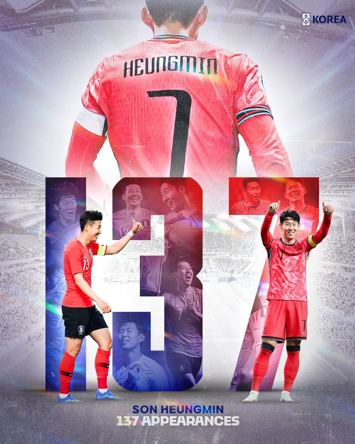 孙兴慜创韩国国家队出场纪录，国家队137场依旧锋芒毕露