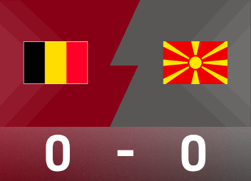 比利时遭遇北马其顿零比零闷局，德布劳内也救不了无力进攻