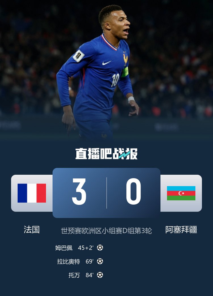 法国队罕见无巴黎球员出场，里昂纪录独步历史