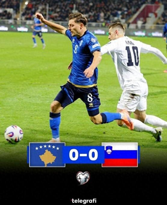 世预赛B组：科索沃和斯洛文尼亚互交白卷，积分形势微妙