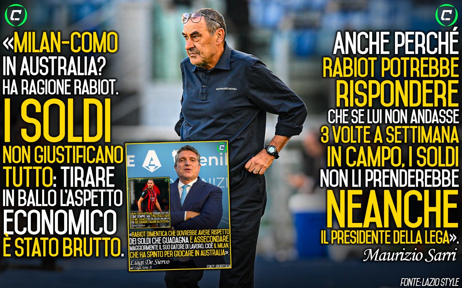 拉比奥怒怼意甲海外比赛计划，萨里力挺中场真诚付出