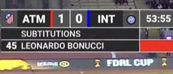 友谊赛翻车现场：马竞1-1国米，转播换人提示出大错