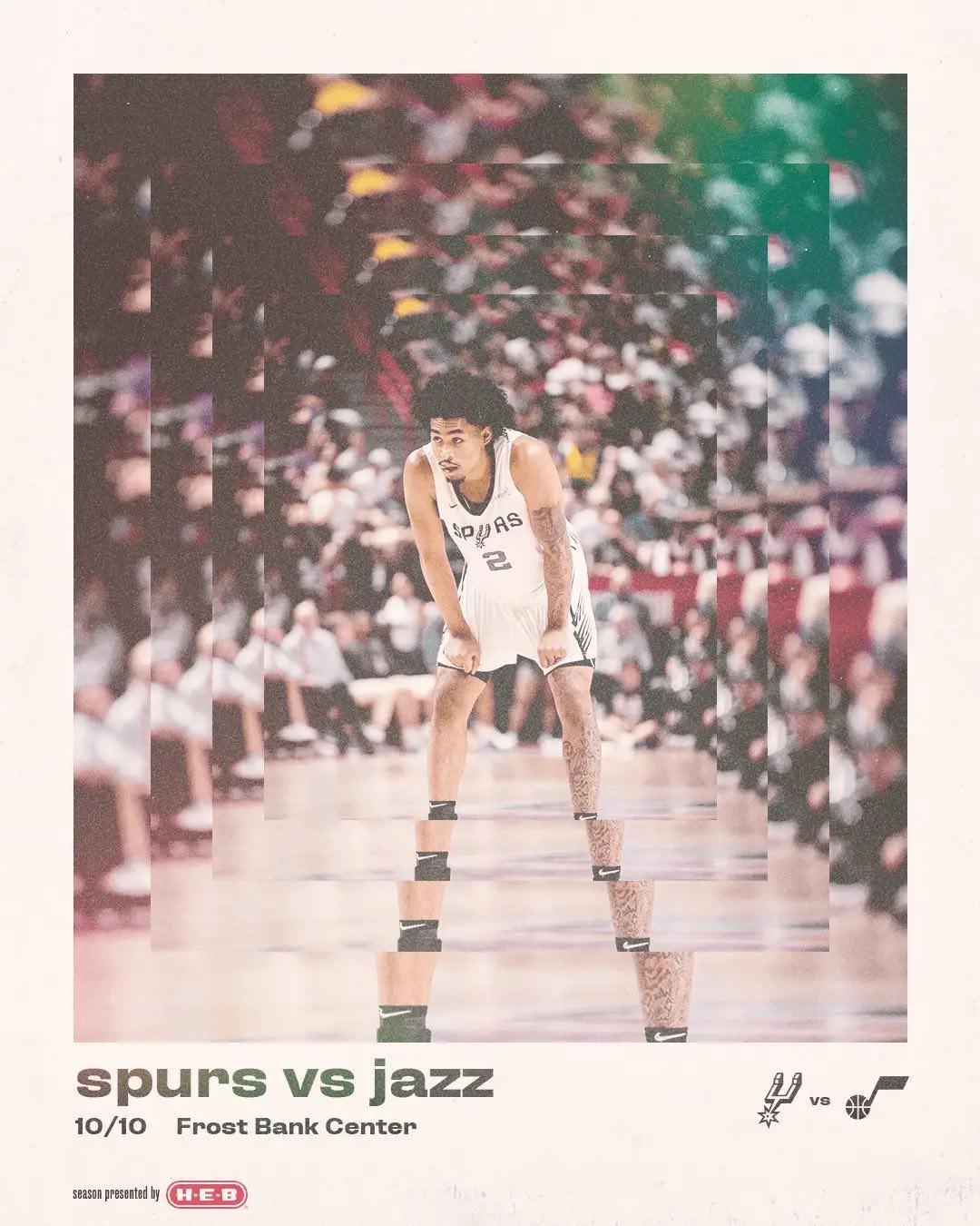 哈珀季前赛首秀有限出场，马刺对阵爵士赛场硝烟再起