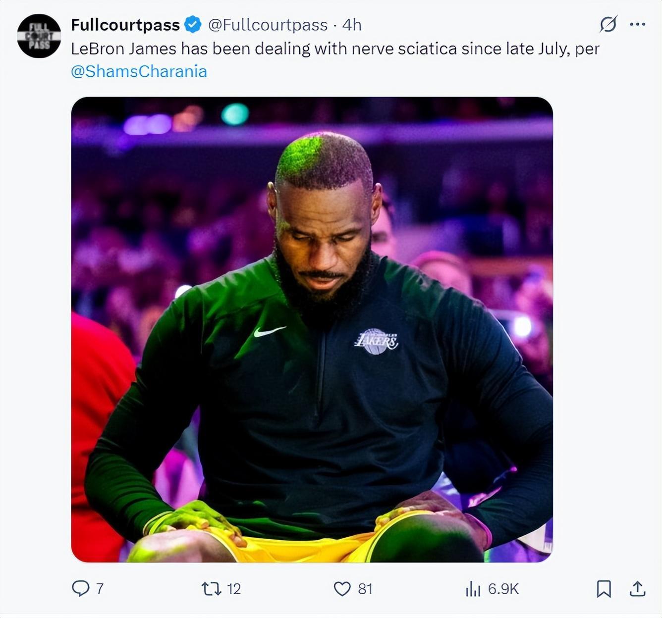 勒布朗伤病加重湖人表现受考验，离队传闻再起风波