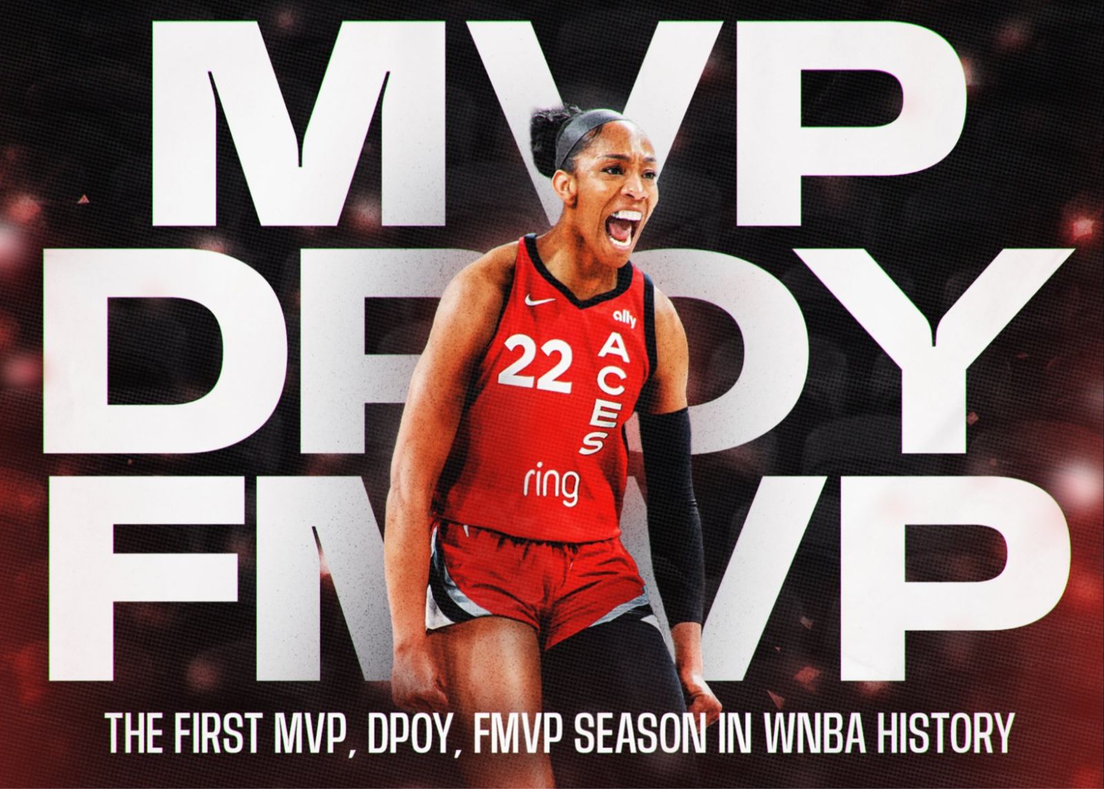 阿贾·威尔逊率队横扫夺冠，WNBA历史首位三冠王诞生