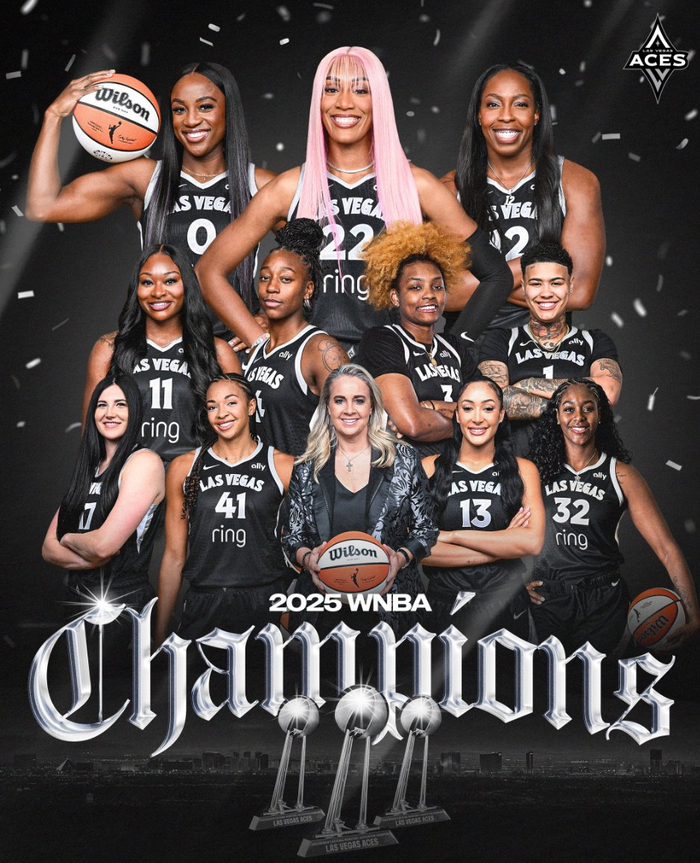 威尔逊一骑绝尘，拉斯维加斯王牌横扫WNBA总决赛