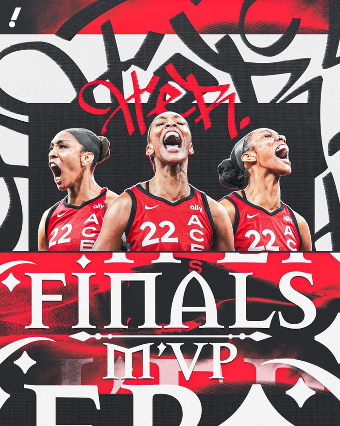 王牌4-0横扫水星，阿贾-威尔逊捧起队史第三冠FMVP