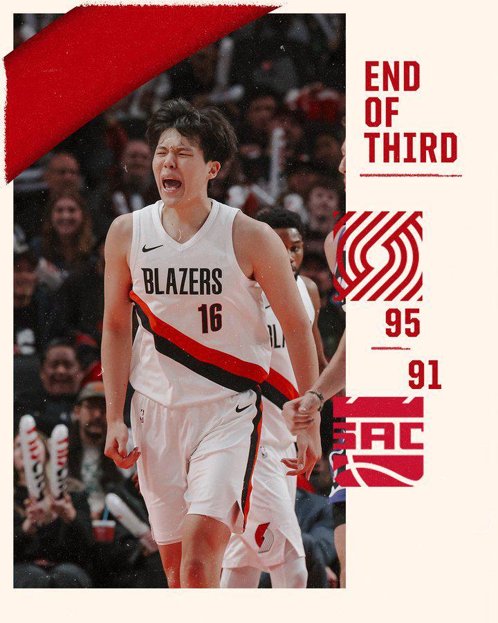 杨瀚森季前赛爆发，开拓者主场力克国王