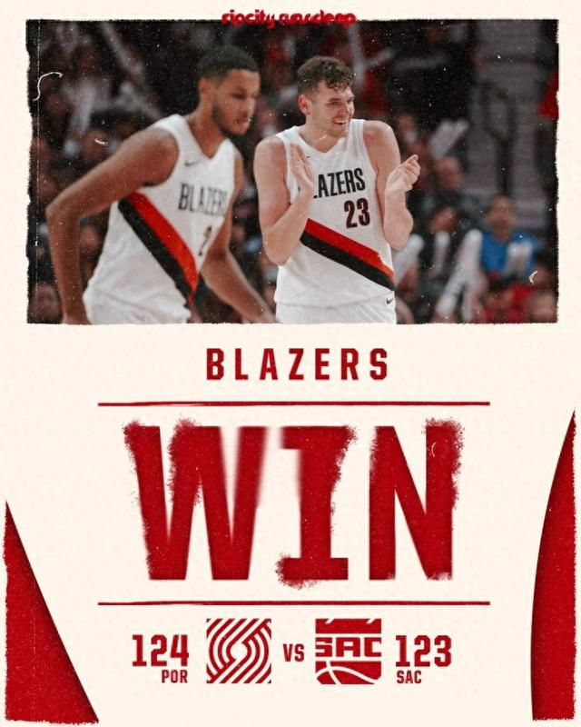 开拓者主场险胜国王 杨瀚森第三节爆发成关键