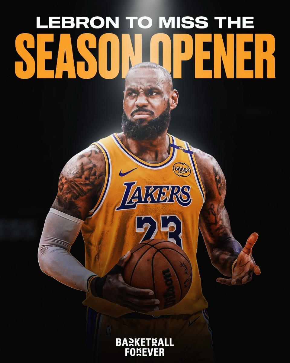 詹姆斯因伤缺席新赛季初期,多场关键战望风而逃