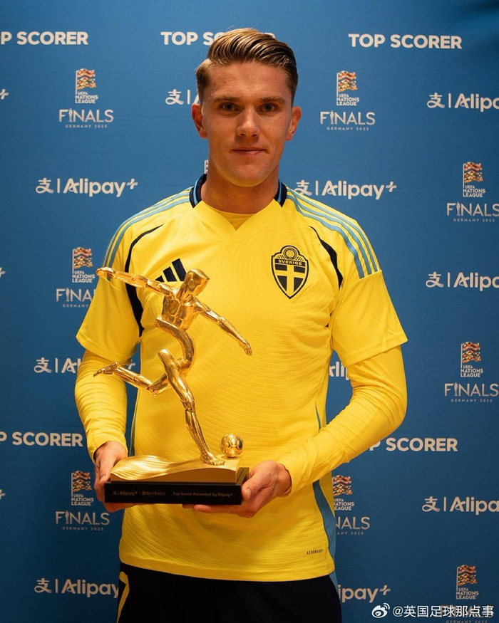 哲凯赖什称王欧国联，瑞典锋线尖刀尽显锋芒