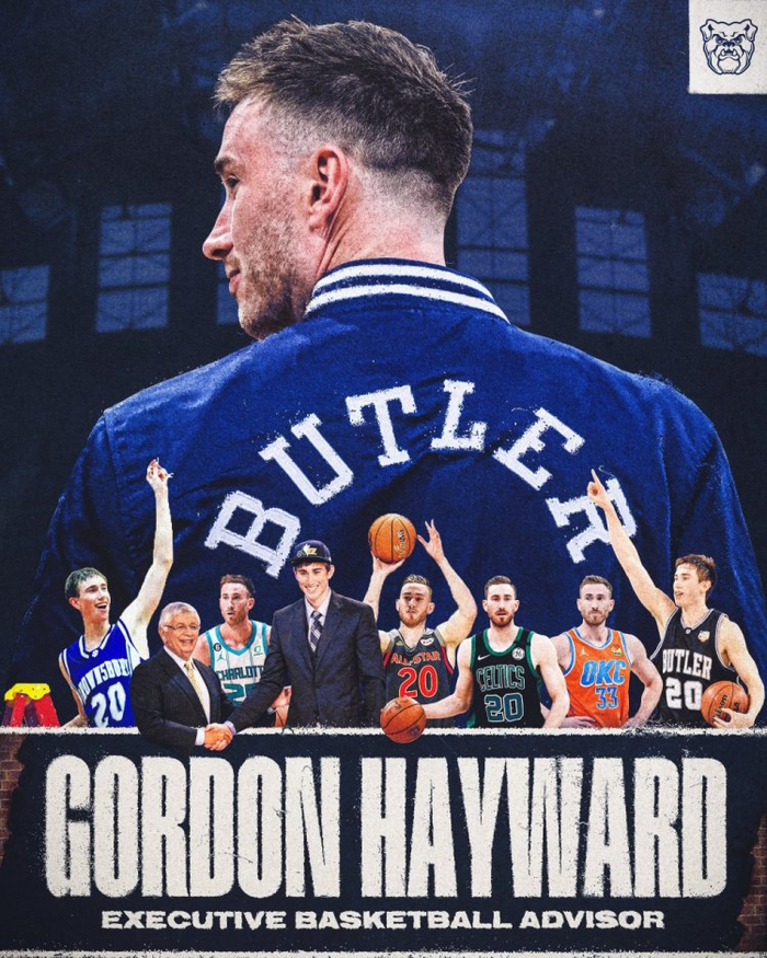 海沃德退役回归巴特勒大学：NBA生涯闭幕,新身份篮球执行顾问引关注