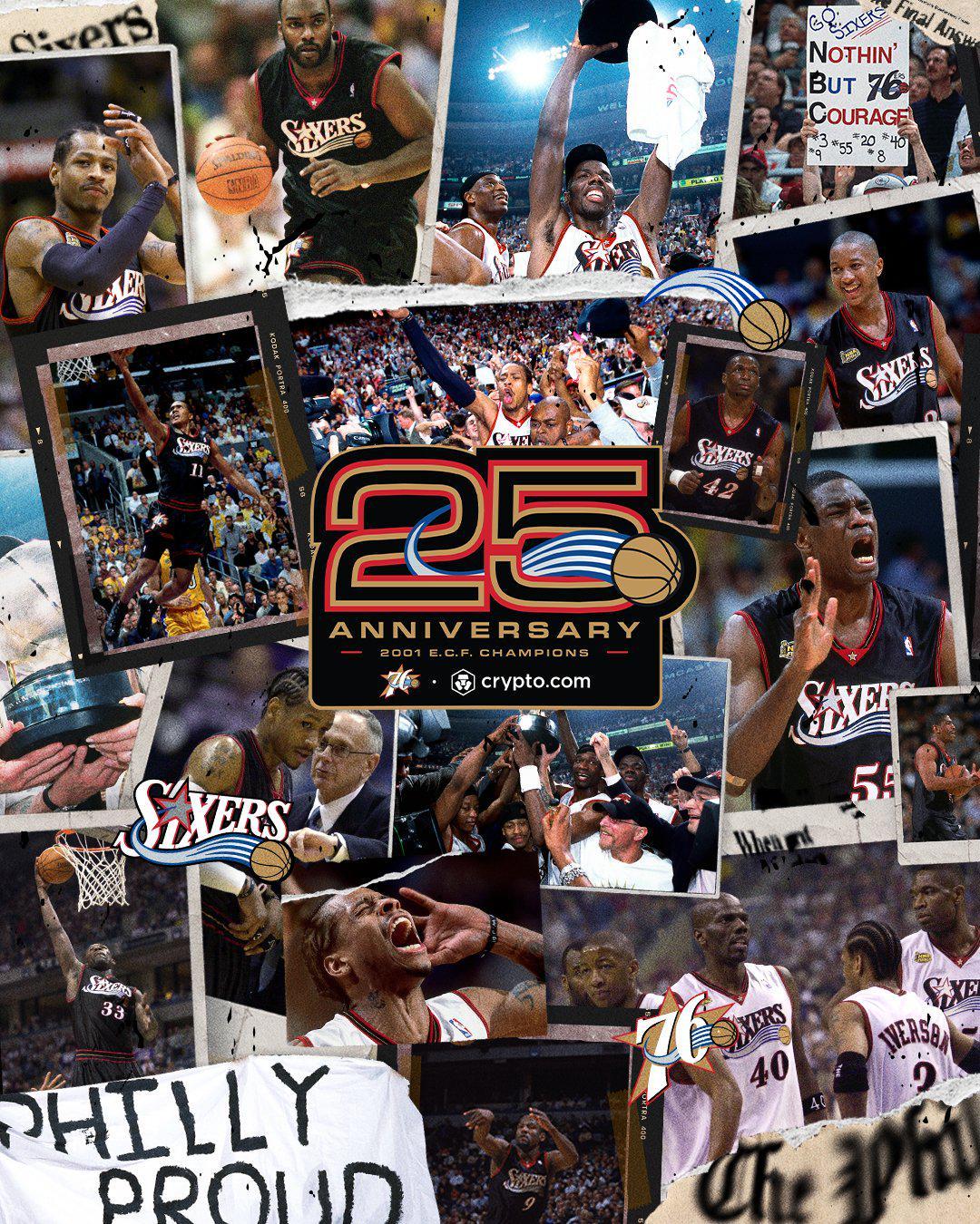 76人队为2001年东部冠军举办重聚夜，“嘻哈”极速兔子火热回归