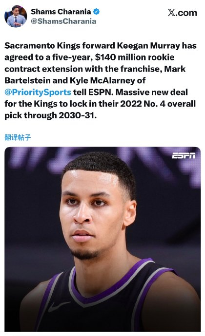 1.4亿顶薪续约！基根·穆雷的“伤痛魔咒”能否终结？