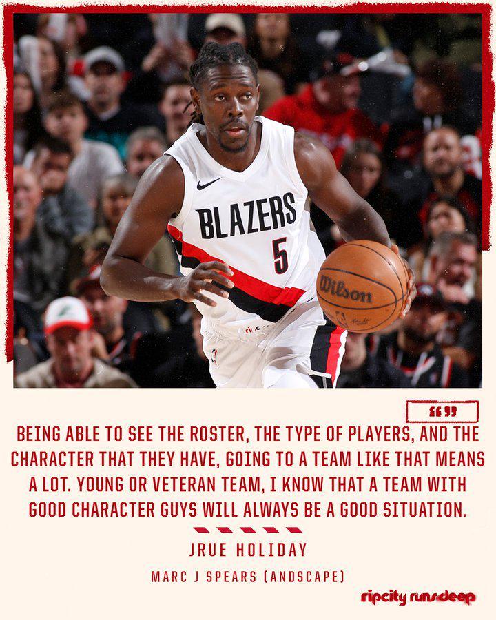 NBA｜10月17日谈心：霍勒迪加盟开拓者要更大进攻角色，这点很关键