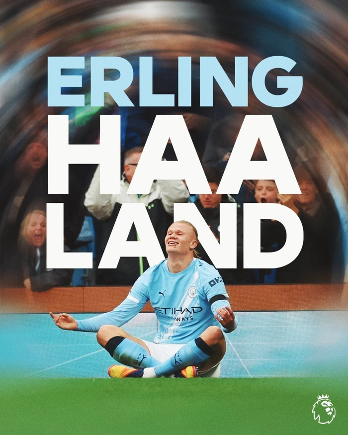 英超｜曼城第8轮哈兰德2球，赛季8场打入11球创造历史第3次