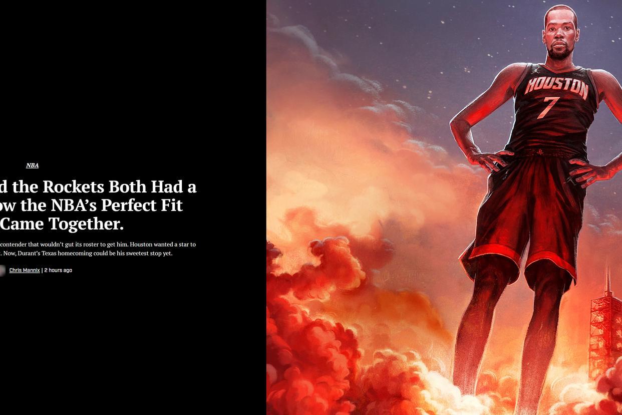 NBA火箭队｜37岁凯文·杜兰特加盟火箭，能否弥补那场抢七的遗憾？