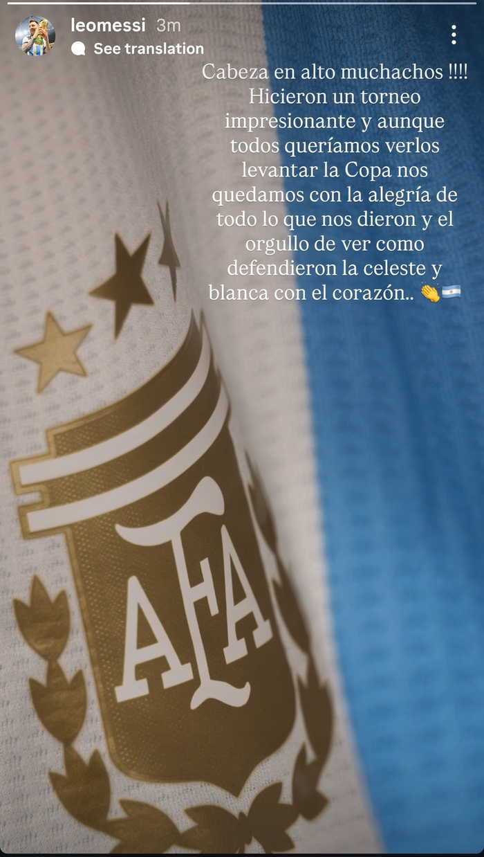 莱昂内尔·梅西发声世青赛：阿根廷0比2失利暴露5个问题