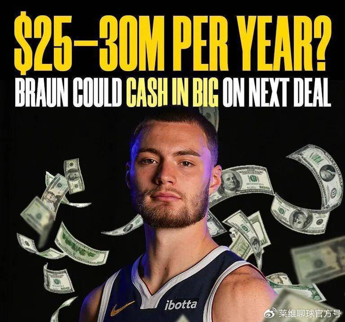 NBA掘金｜从4.7分到场均15.4分，布劳恩将获5年1.2亿合同，我服了