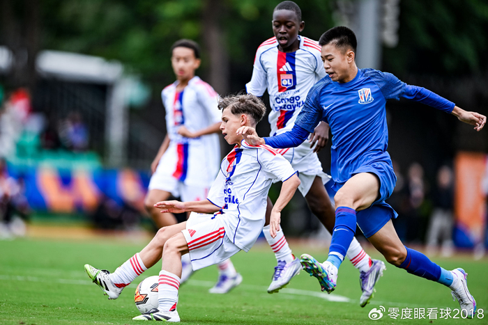 钱潮杯揭幕战：上海申花U14 7:0暴打里昂，青训效率论在中超话题沸腾