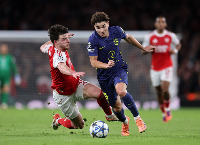 欧冠：阿森纳4-0完胜马竞，赖斯中场统治力抢眼