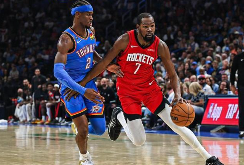 NBA揭幕战125-124！雷霆险胜火箭，后卫太嫩惹祸