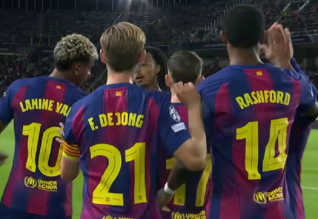 欧冠6-1！巴塞罗那大胜敲响警钟，马库斯·拉什福德欧冠4球领军