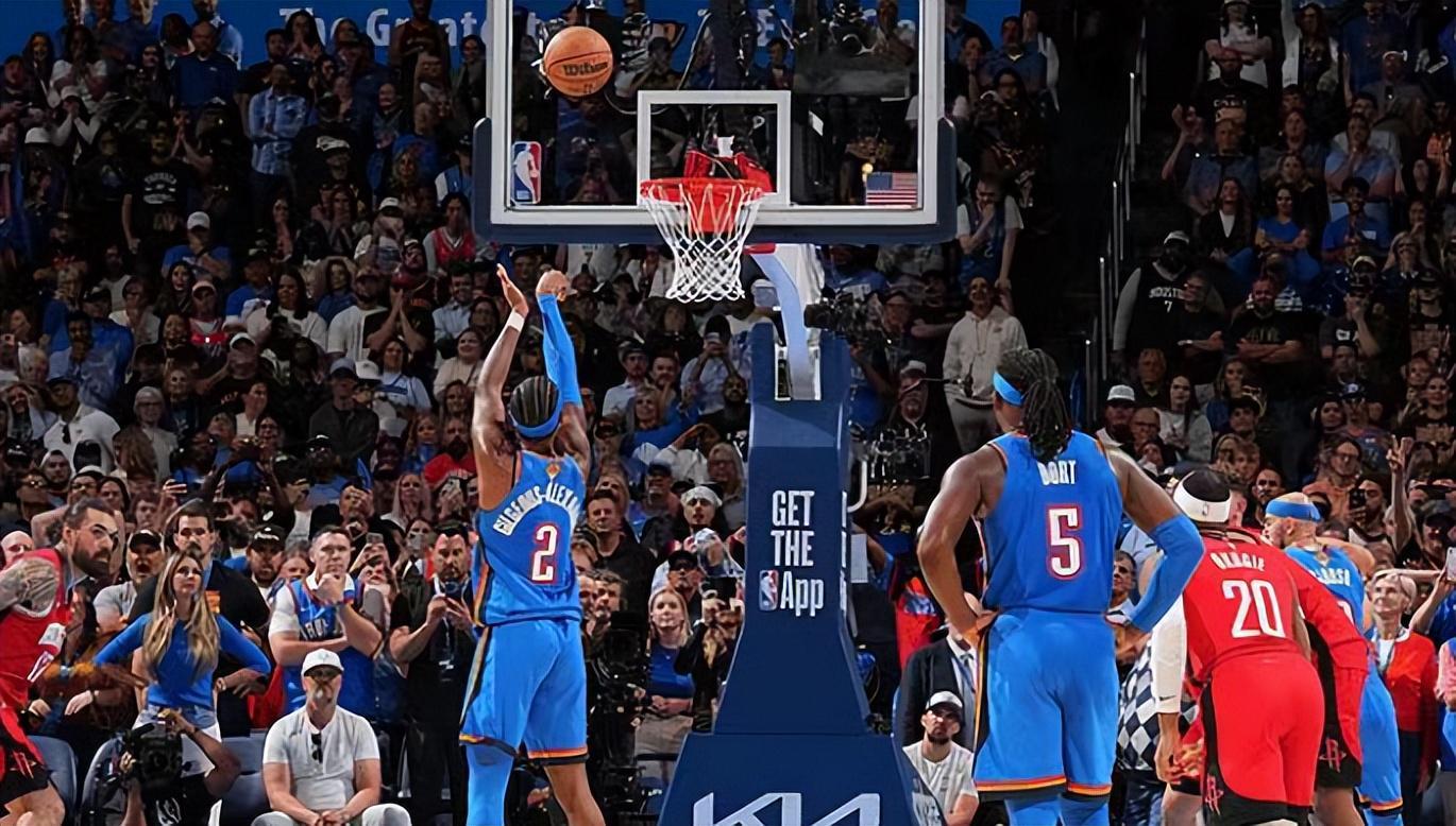 NBA首战惊心：雷霆队125-124险胜火箭，亚历山大大帝35分夺魁