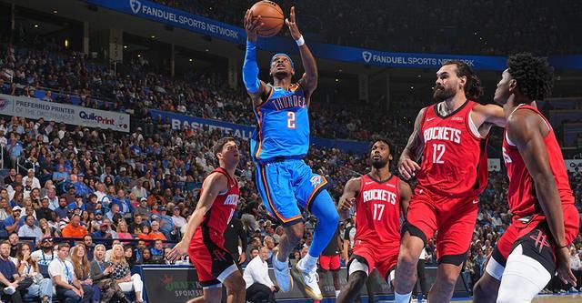 NBA揭幕战125-124！雷霆双加时险胜火箭，亚历山大大帝35分照耀敌营