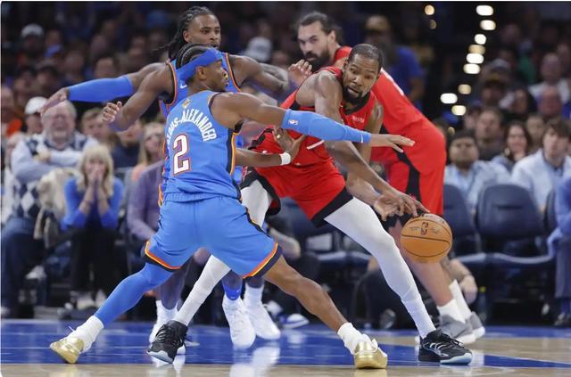 NBA揭幕：火箭124-125惜败雷霆队，杜兰特47分钟难救主