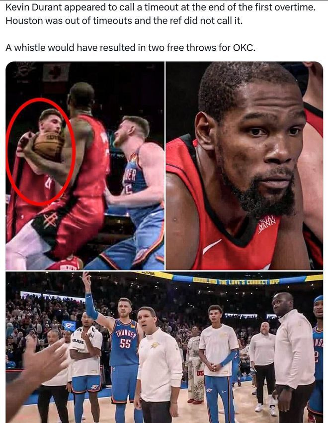 NBA双加时!火箭124-125不敌雷霆,申京39分难换胜利