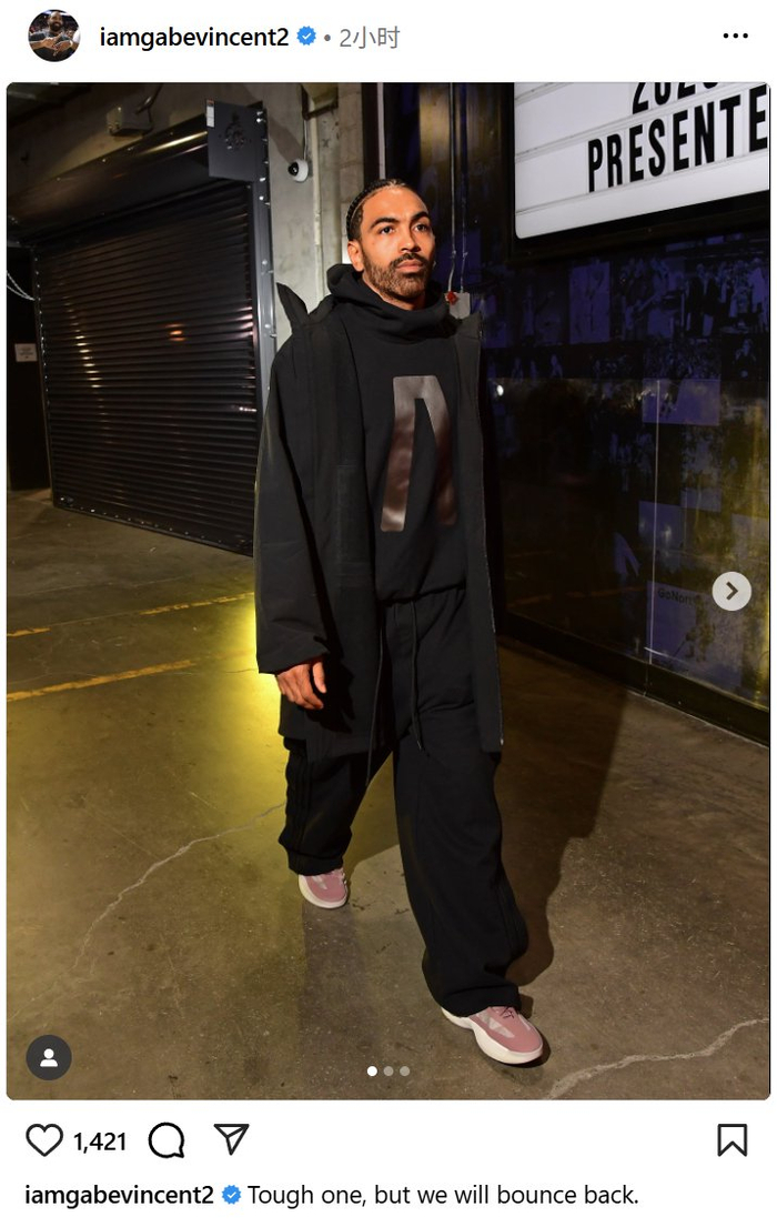 NBA：文森特更新IG写下1句誓言，球迷分裂