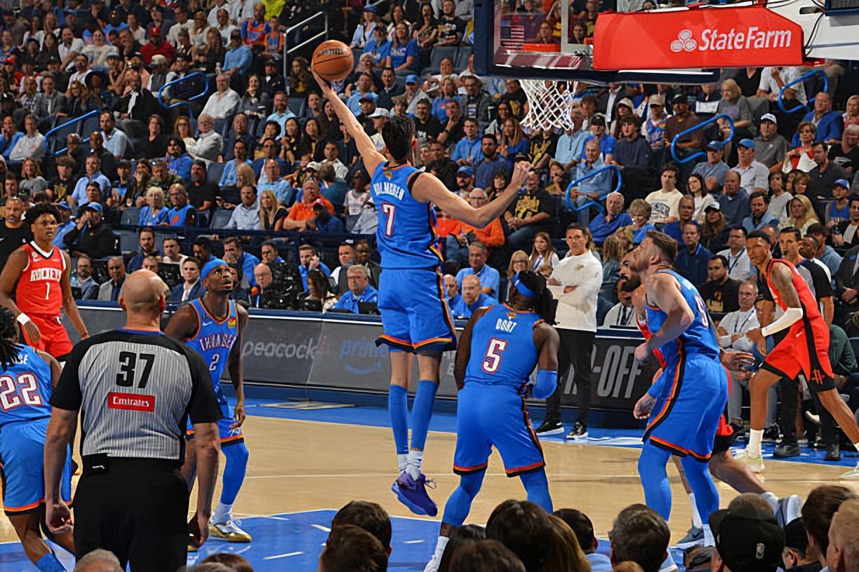 NBA常规赛125-124双加时！雷霆队险胜火箭队 切特28分