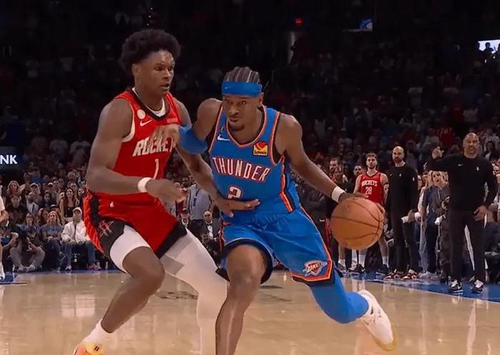 NBA揭幕战：亚历山大47分钟35分，雷霆124-125双加时险胜火箭