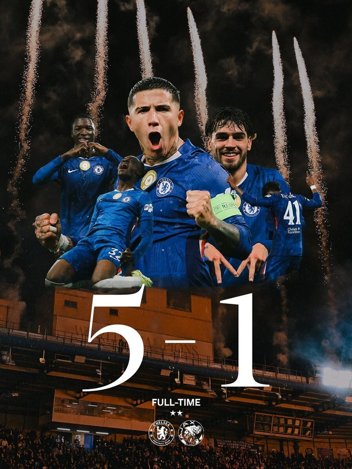 欧冠第三轮：切尔西5-1狂扫阿贾克斯，49球证明锋线回春