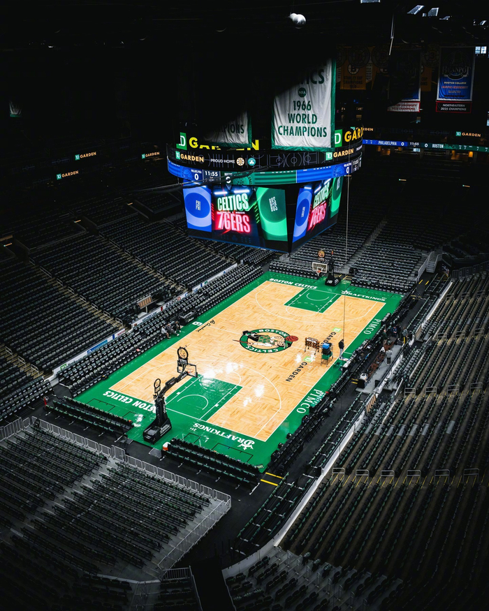 NBA凯尔特人主场准备就绪，球迷期待第1场主场狂欢