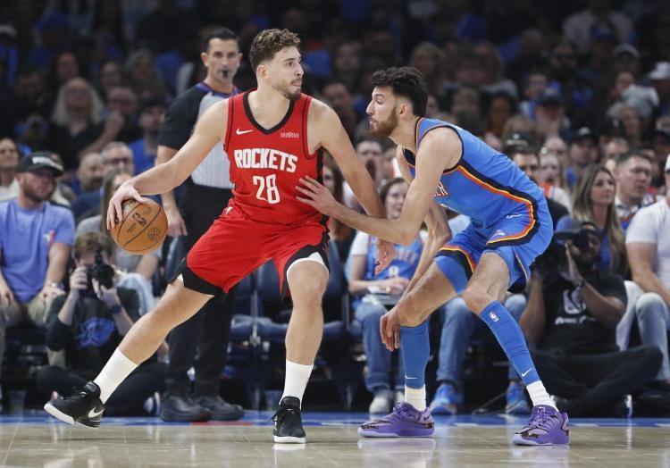 NBA：火箭客场两加时惜败雷霆 申京39分仍难掩1分憾负